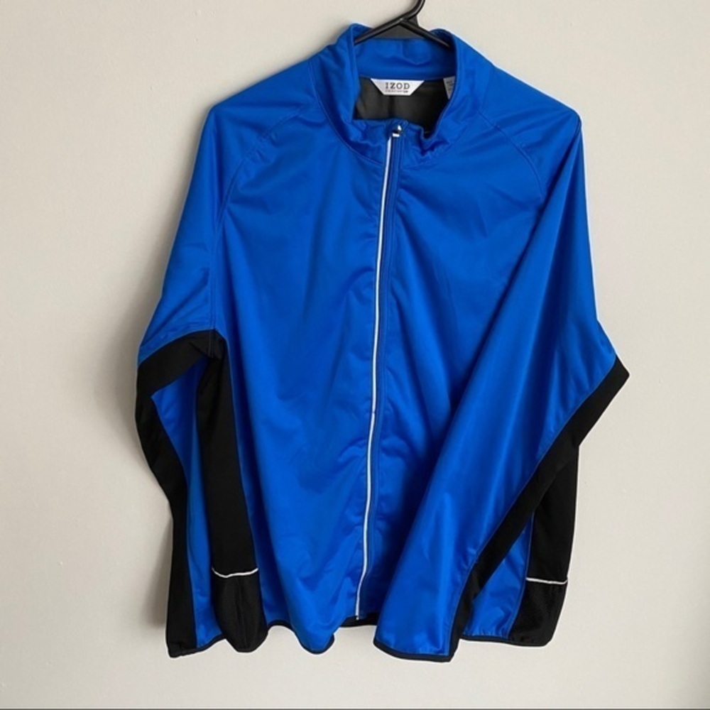 IZOD jacket performx zip up blue athletic casual wear